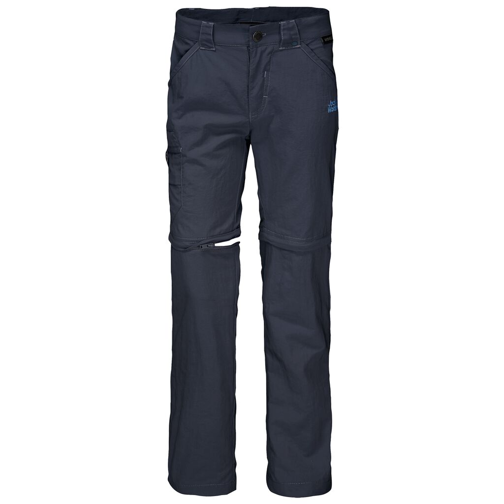 Jack Wolfskin SAFARI Zippé OFF Pantalons Enfant Bleu - LHWACUT-29